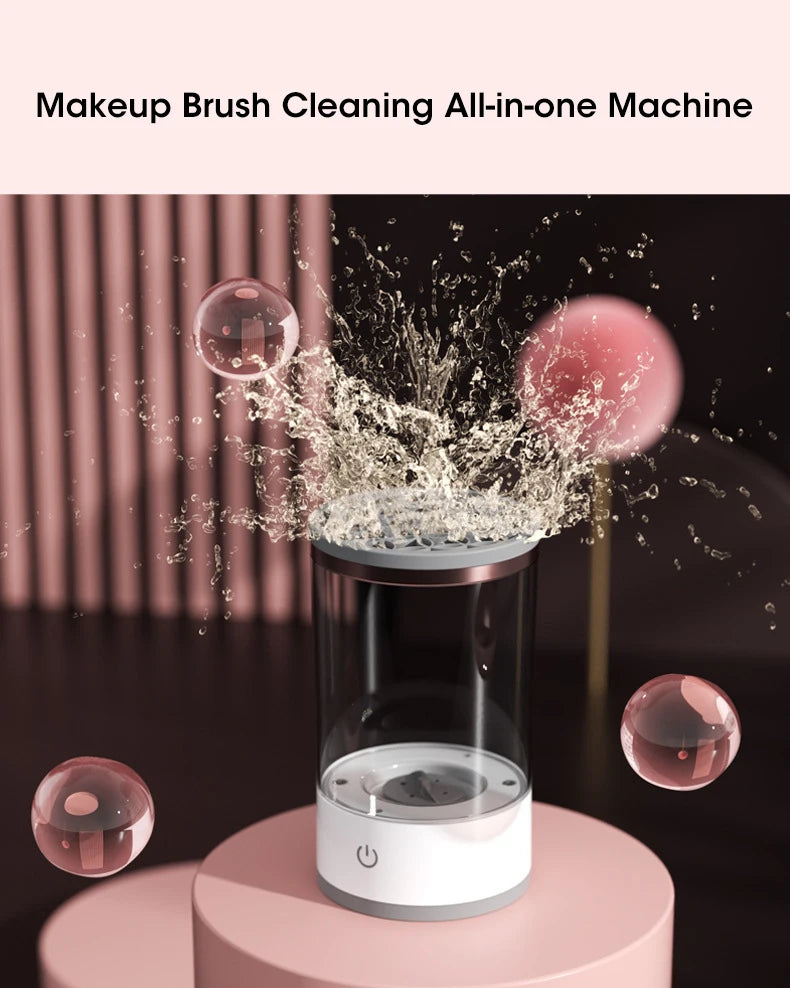 USB Electric Makeup Brush Cleaner Portable 3 In 1