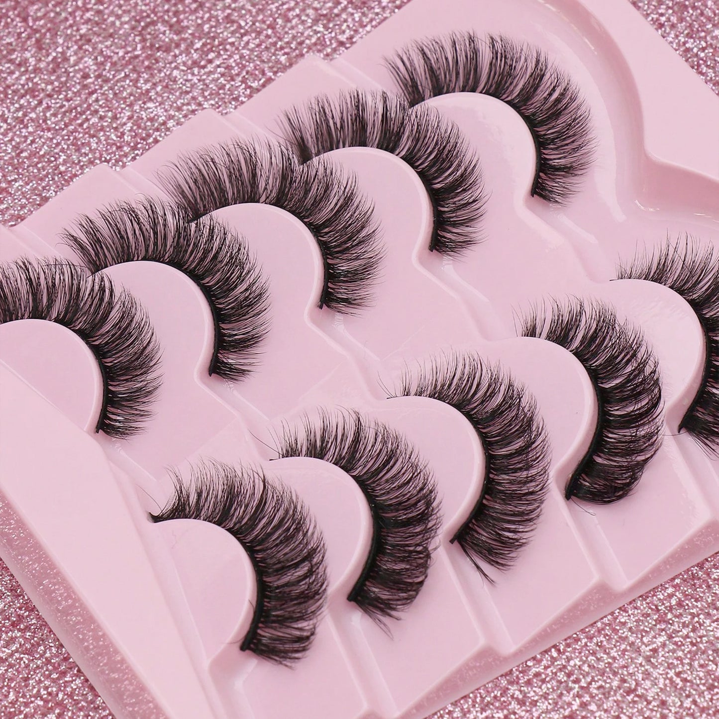 5 Pairs Cat Eye Lashes- Ma'chérie Beauty