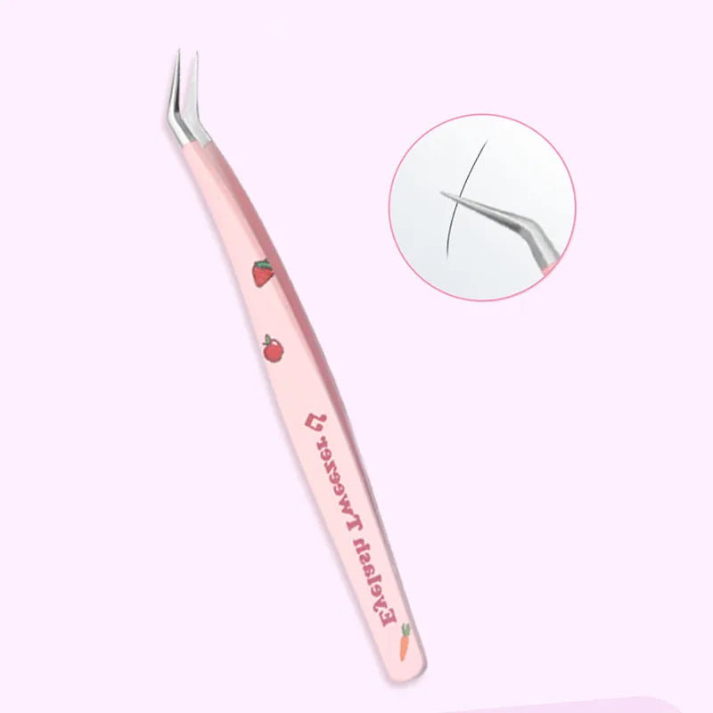 Tweezers Steel Anti-static Pincet Curved