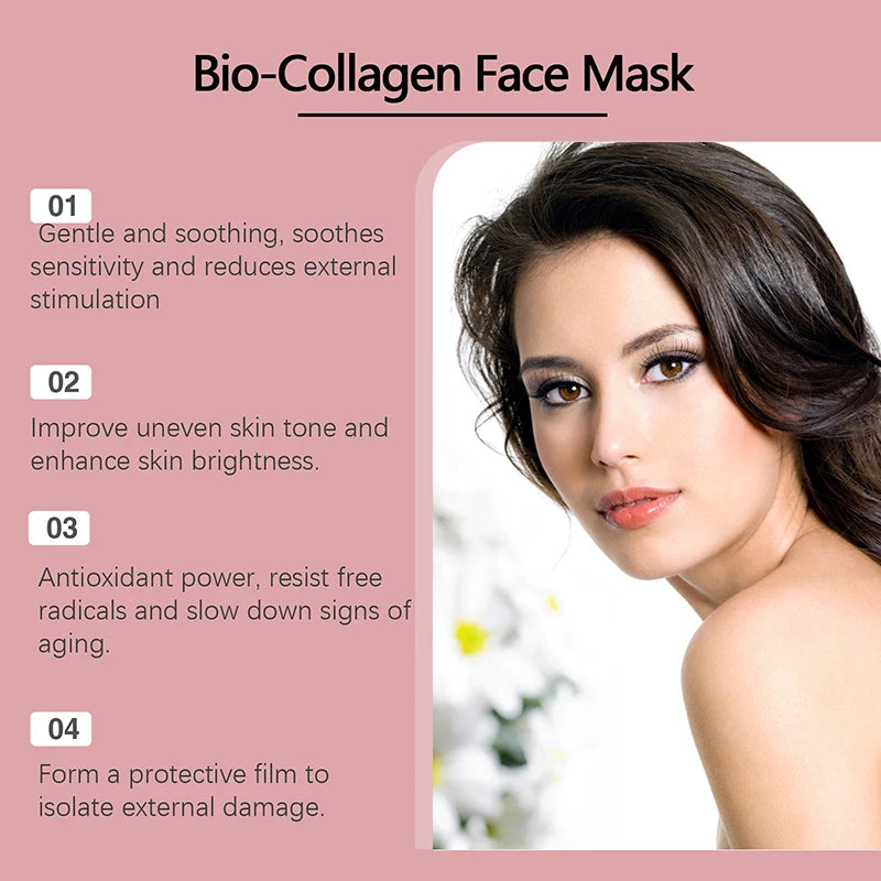 1/5/15PCS Bio Collagen Face Mask