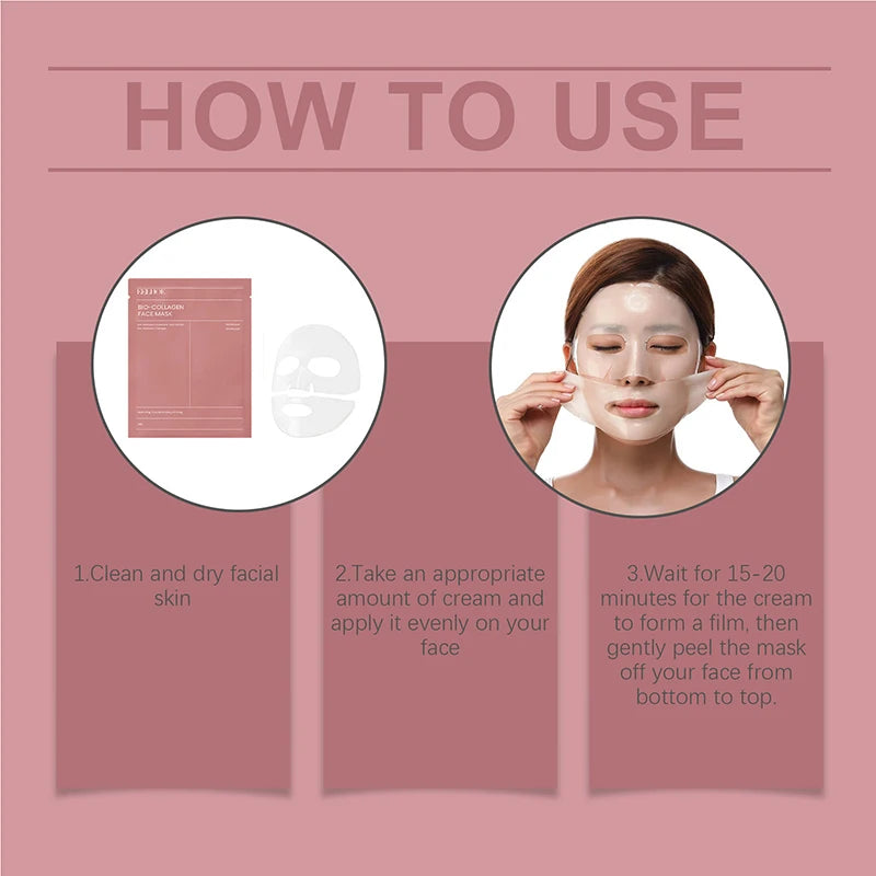 1/5/15PCS Bio Collagen Face Mask